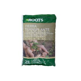 Tierra transplante 25 litros Roots.