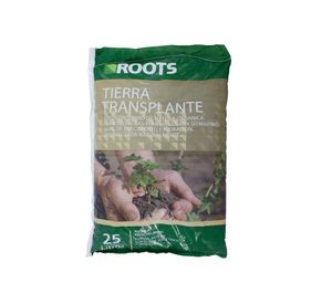 Tierra transplante 25 litros Roots.