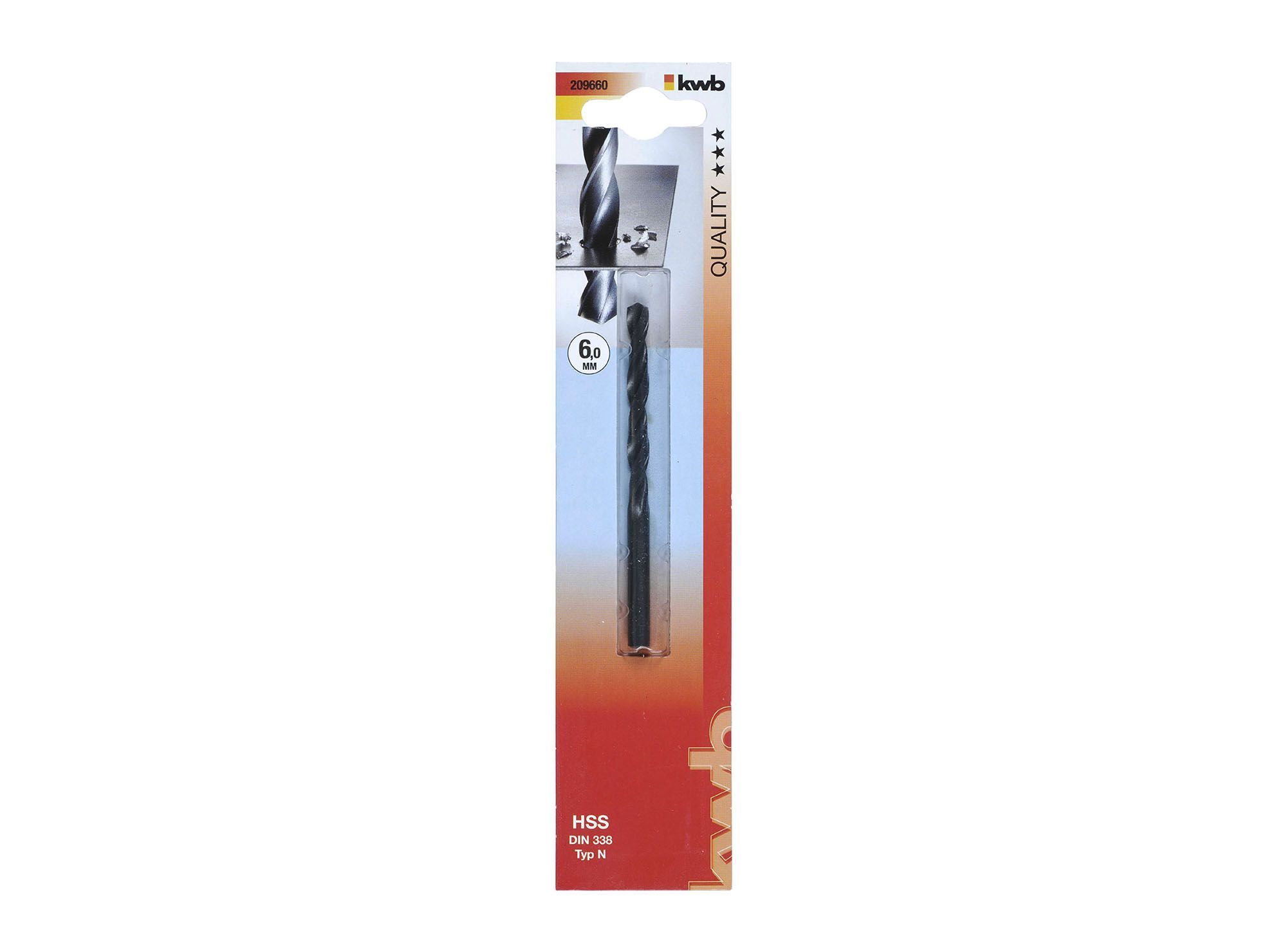 Broca para metal 6 mm HSS 209660 KWB