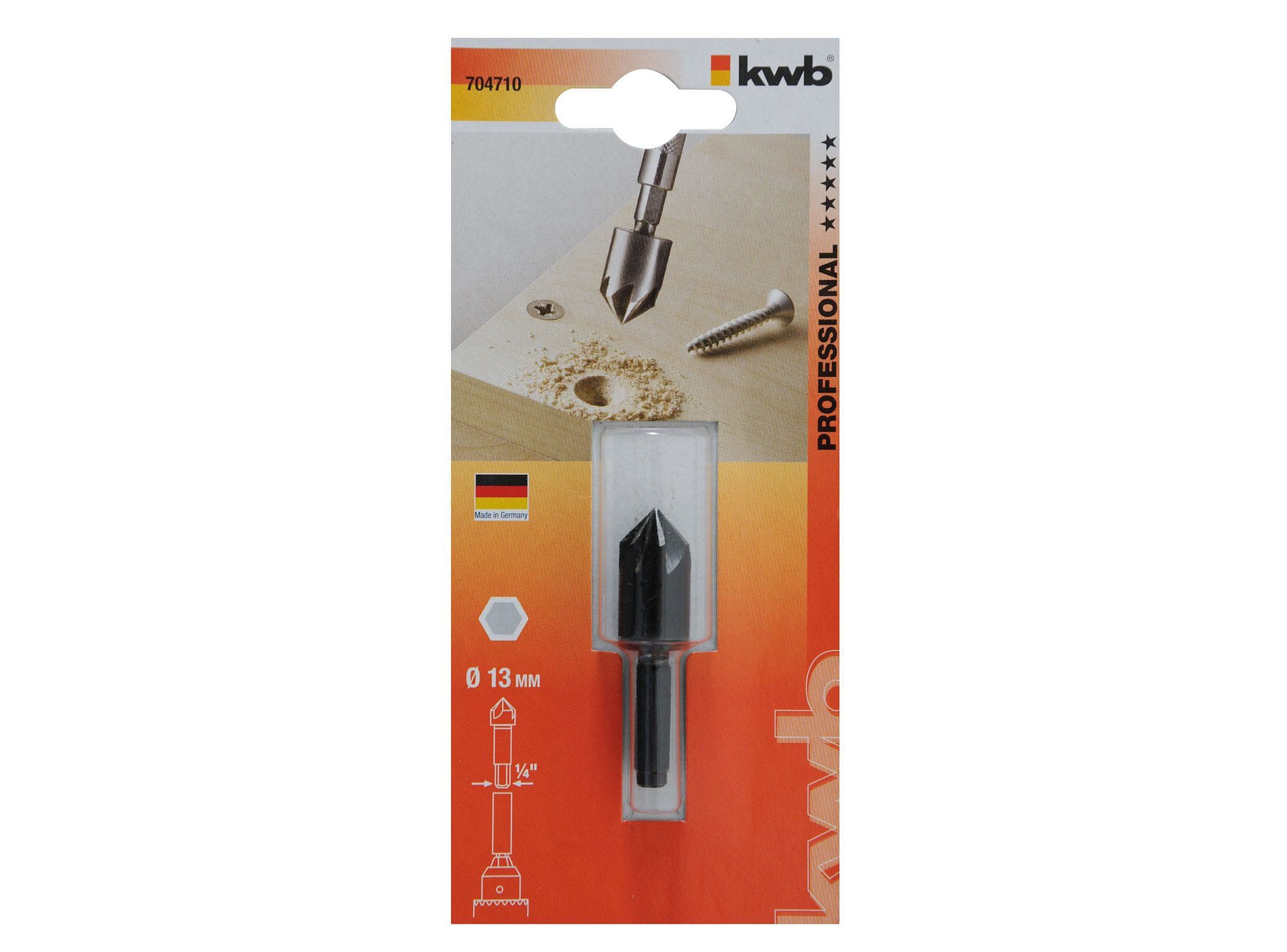 Avellanador para madera 13 mm 704710 KWB