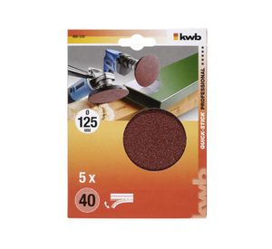 Disco pulir grano 40 125 mm quick stick 488330 KWB