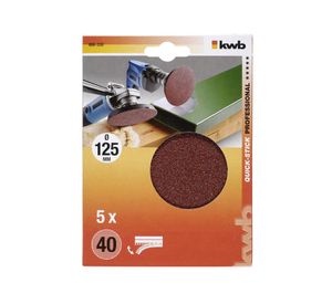 Disco pulir grano 40 125 mm quick stick 488330 KWB