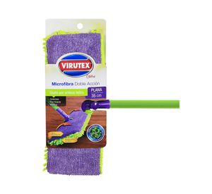 Mopa plana doble acción 35 cm microfibra Virutex