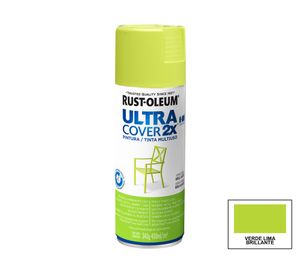 Pintura spray 430 ml Ultra cover 2X verde lima brillante Rust-Oleum