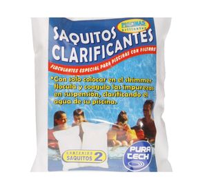 Saquitos clarificantes piscinas 2 unidades Pura tech