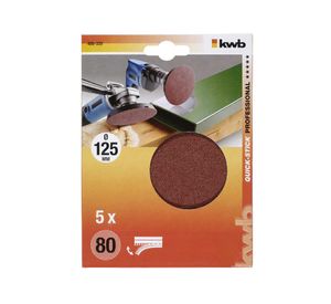 Disco pulir grano 80 125 mm quick stick 488320 KWB