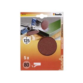 Disco pulir grano 80 125 mm quick stick 488320 KWB