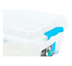 Caja organizadora 15 litros Rollbox transparente Wenco