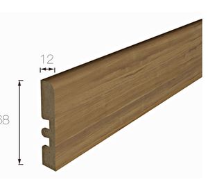 Guardapolvo MDF 2400mm Merbau brillo Funktion