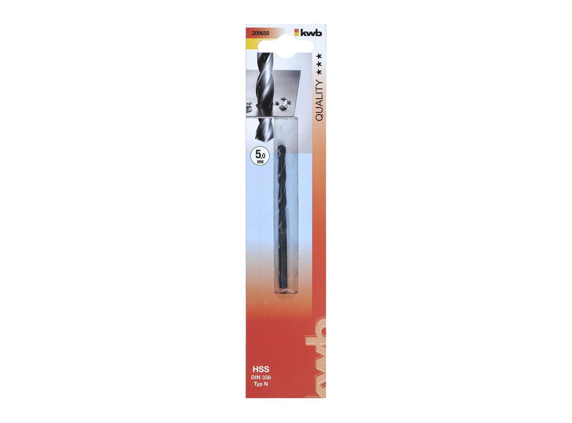 Broca para metal 5 mm HSS 209650 KWB