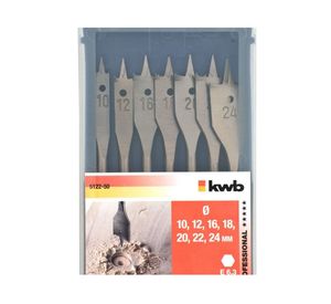 Set broca plana para madera 512250 KWB