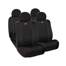 Cubre asientos 020 negro/gris 10 piezas Momo