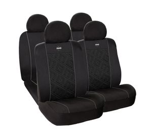 Cubre asientos 020 negro/gris 10 piezas Momo
