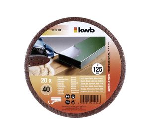 Disco pulir grano 40 125 mm quick stick 5419-04 KWB
