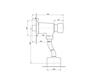 Temporizador urinario 1/2'' HE Stretto