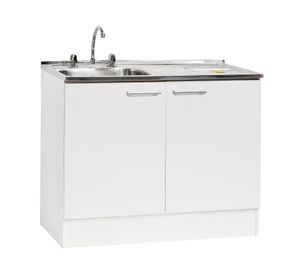 Mueble base lavaplatos 100 cm ED 2 puertas blanco Mobikit