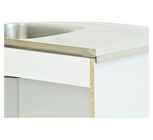 Mueble base lavaplatos 80 cm EI 2 puertas blanco Mobikit