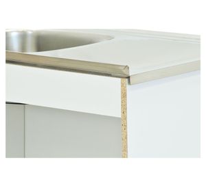 Mueble base lavaplatos 100 cm EI 2 puertas blanco Mobikit