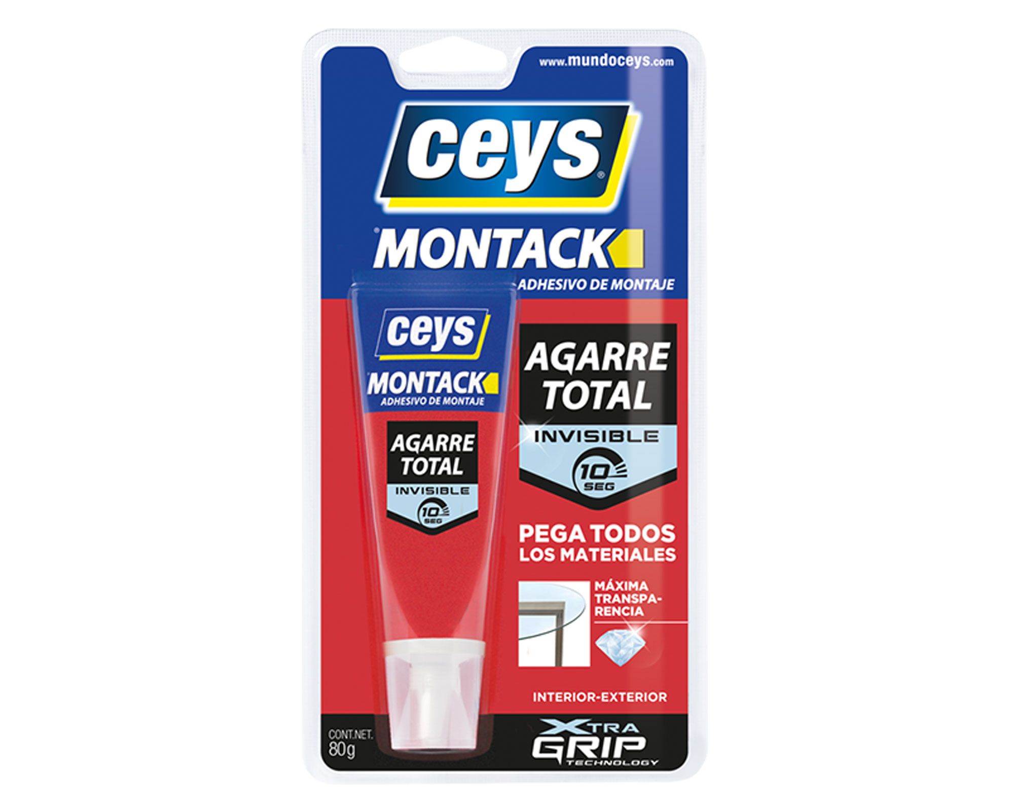 Adhesivo de montaje 80 gr Montack agarre total Ceys