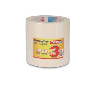 Set cinta enmascarar 36mm x 40m 3 unidades Tesa