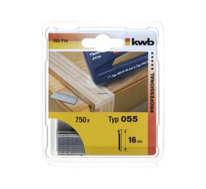 Grapas extra fuertes 16mm (5/8'') 750 unidades T055 KWB