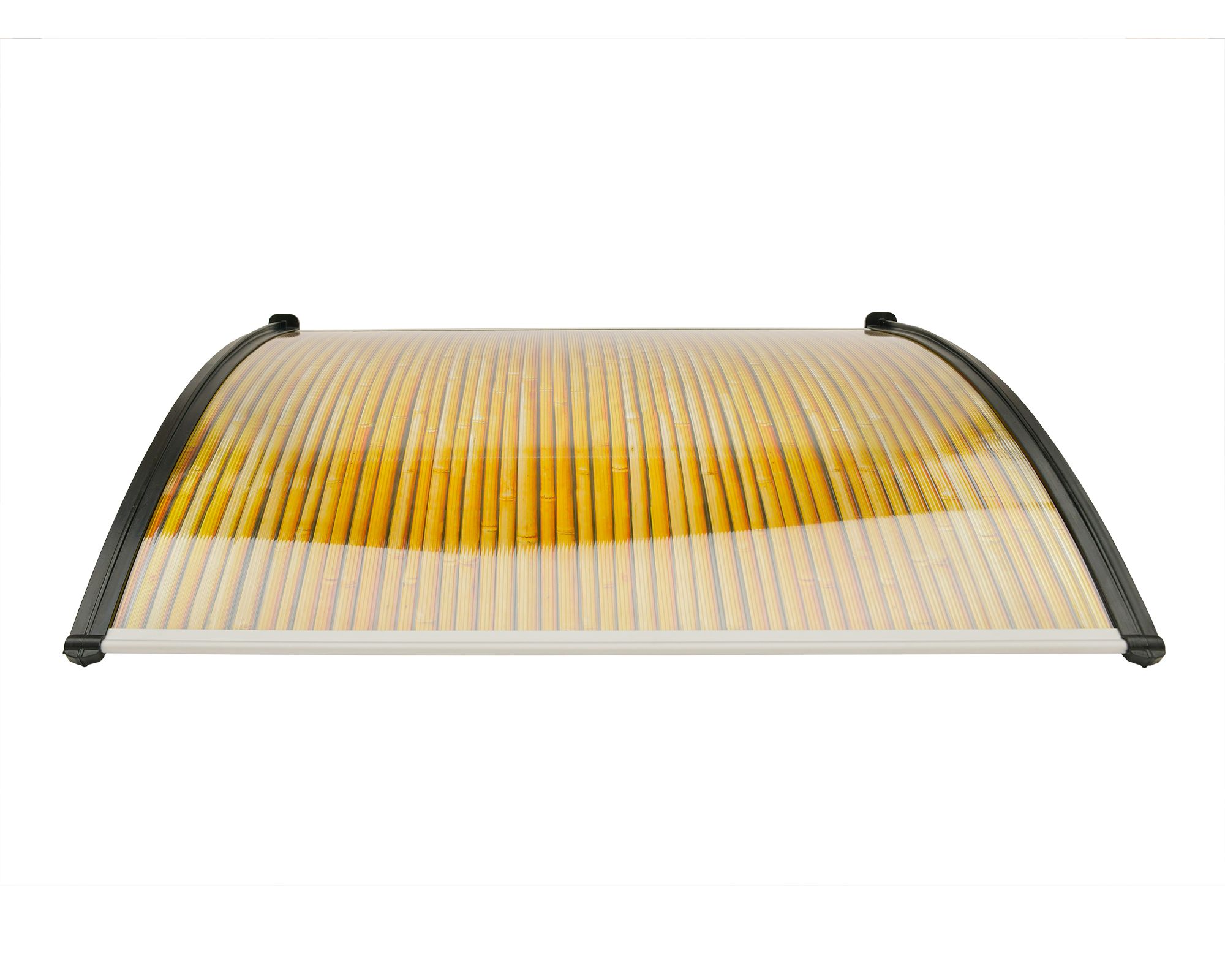 Alero listo protección policarbonato Bambú Curvo 100x120 cm