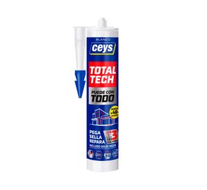 Adhesivo sellador 290 ml Total Tech blanco Ceys