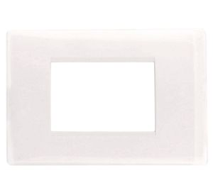 Tapa 3 módulos blanco Bticino