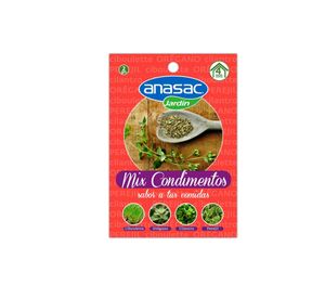 Mix semillas condimentos 4 variedades 2 gr Anasac