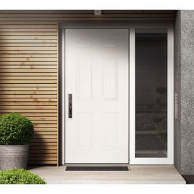 Puerta metálica Sinfonía blanco 70x200 cm