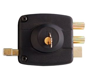 Cerradura sobreponer puertas de 30 mm 2001 negro Scanavini