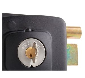 Cerradura sobreponer puertas de 30 mm 2002 negro Scanavini