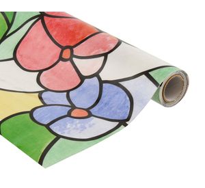 Papel autoadhesivo 2x0,45 m flores rojas Muresco