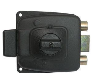 Cerradura sobreponer puertas de 30 a 45 mm con seguro 2004 negro Scanavini