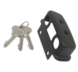 Cerradura sobreponer puertas de 30 a 45 mm con seguro 2004 negro Scanavini