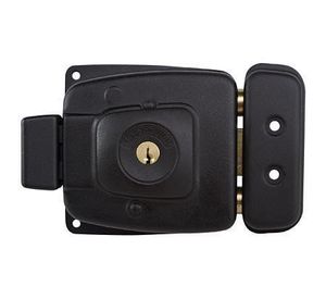 Cerradura sobreponer puertas de 30 a 65 mm 2002 negro Scanavini