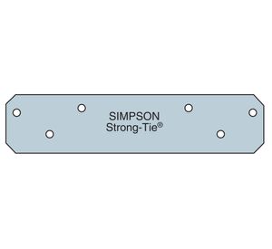 Fleje largo 6'' galvanizado carga pesada Simpson Strong-Tie.