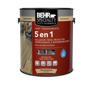 Protector de madera 1 galón semi transparente Behr