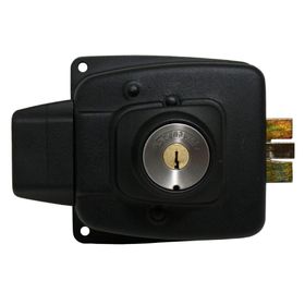 Cerradura sobreponer eléctrica 2050-30 negro Scanavini