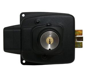 Cerradura sobreponer eléctrica 2050-30 negro Scanavini