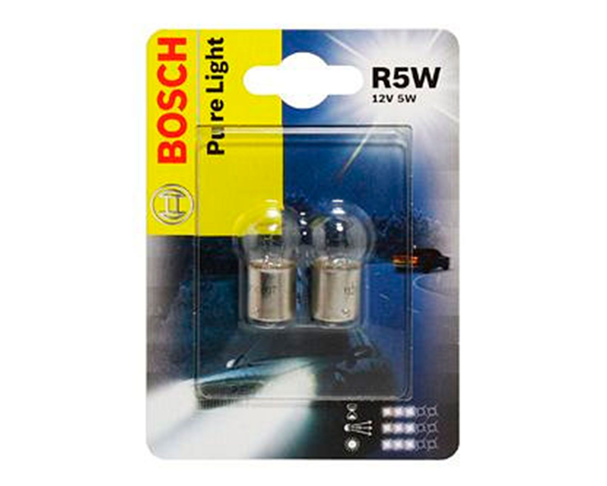 R5w 12v Bulb BOSCH BLB207 R5W Pure Light Bulb – 12V, Single Bulb, Clear ...