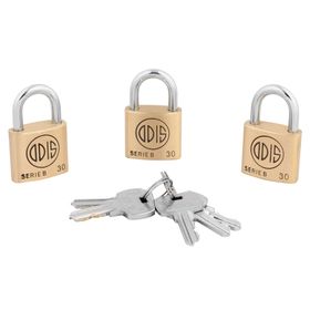 Candado Línea B 30 mm 3 un.