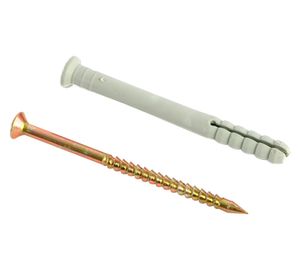 Tarugo clavo 8x80 mm nylon gris 10 unidades Imporper