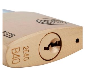 Pack 4 candados estándar interior bronce 40mm SB Odis