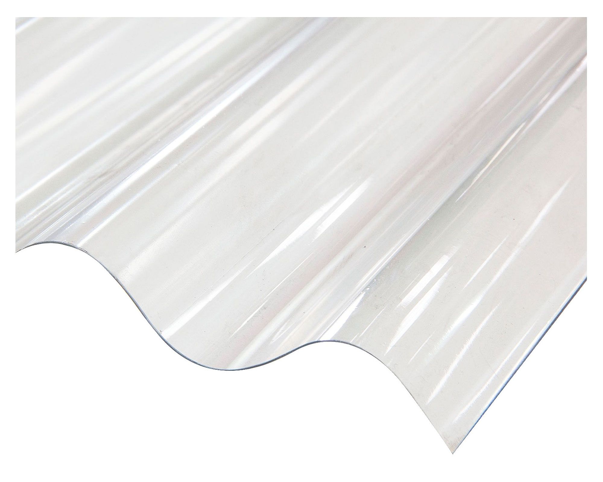 Plancha Policarbonato Transparente Ondulado 0,7x812x3660mm Multimarca