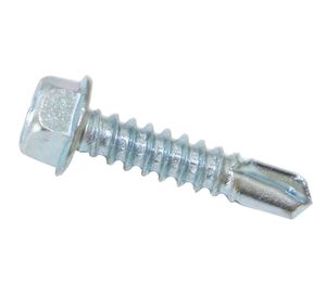 Tornillo autoperforante hexagonal sin golilla 12x1'' blister 10 unidades Imporper