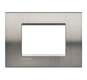 Placa rectangular 3 módulos Bticino