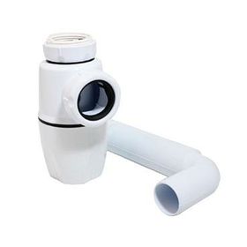 Sifón baño y cocina 40 mm listo blanco Vinilit