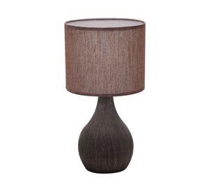 Lámpara sobremesa 1L 60W E27 Toscana III café Abitare