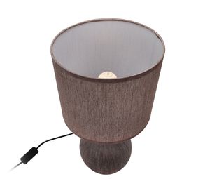 Lámpara sobremesa 1L 60W E27 Toscana III café Abitare